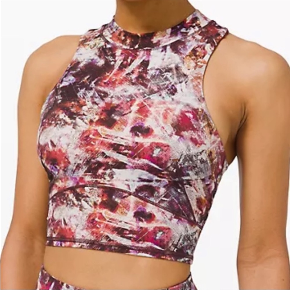 LuluLemon Everlux Mesh Cropped Tank - Size 2 - NWT